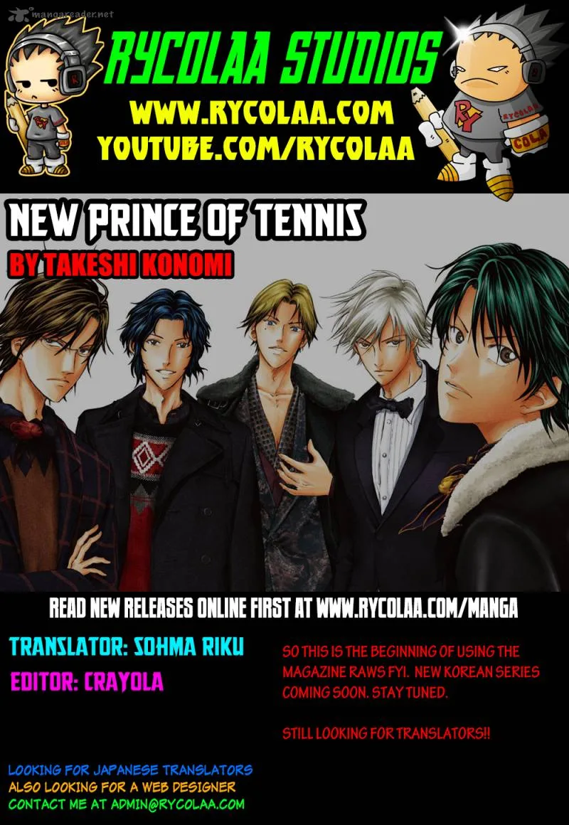 New Prince of Tennis Chapter 96 page 1