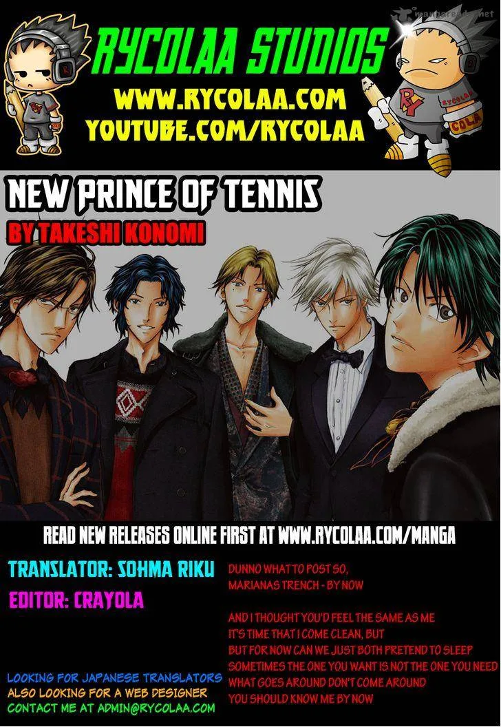 New Prince of Tennis Chapter 98 page 1