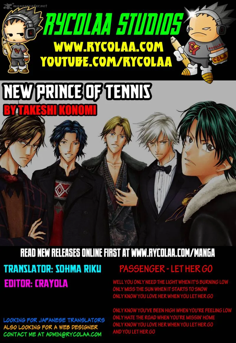 New Prince of Tennis Chapter 99 page 1