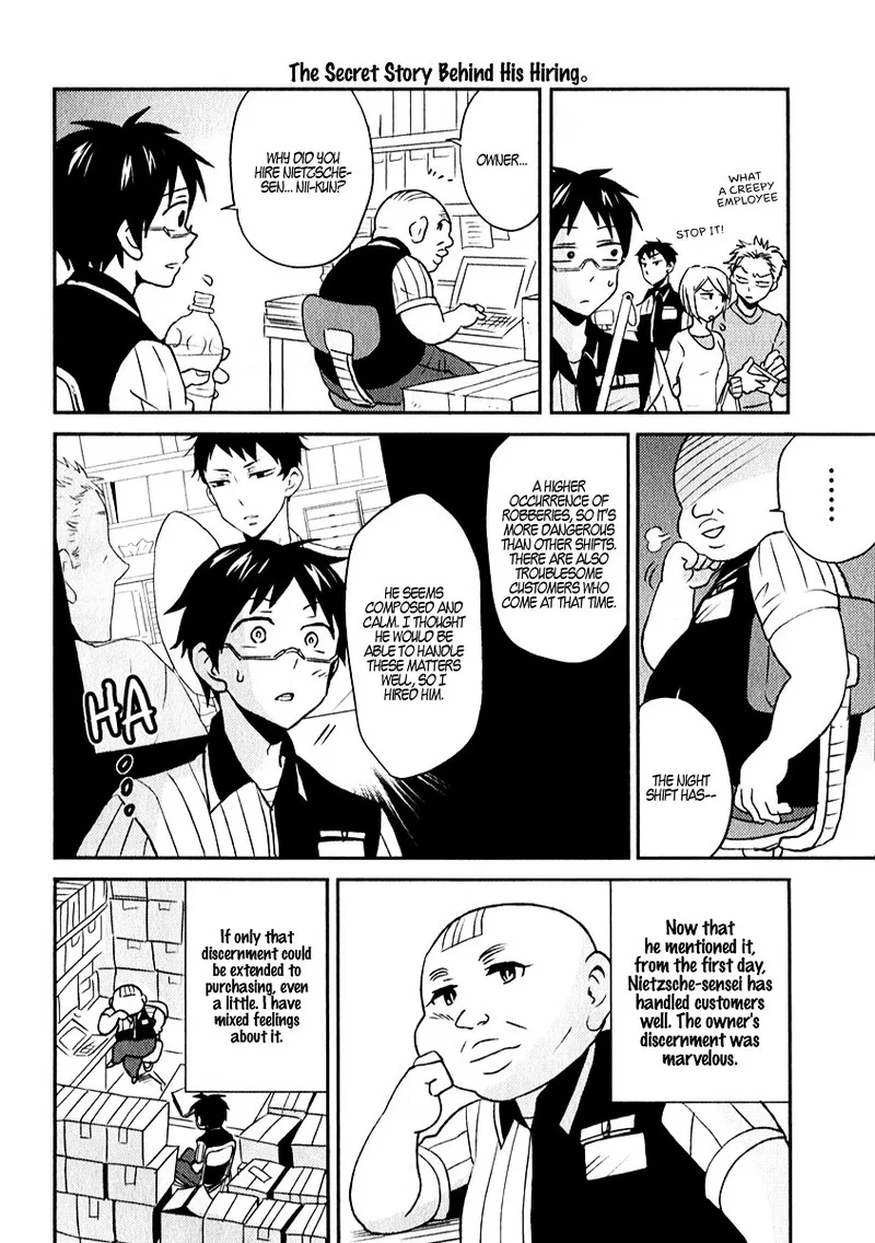 Nietzsche-sensei - Konbini ni, Satori Sedai no Shinjin ga Maiorita Chapter 1 page 14