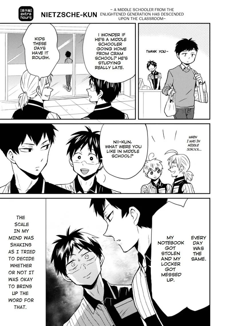 Nietzsche-sensei - Konbini ni, Satori Sedai no Shinjin ga Maiorita Chapter 23.5 page 1
