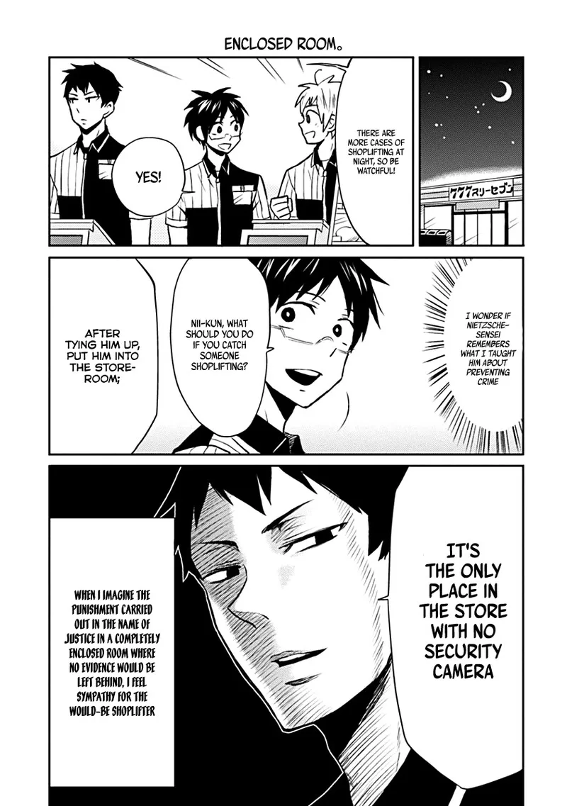 Nietzsche-sensei - Konbini ni, Satori Sedai no Shinjin ga Maiorita Chapter 7 page 7