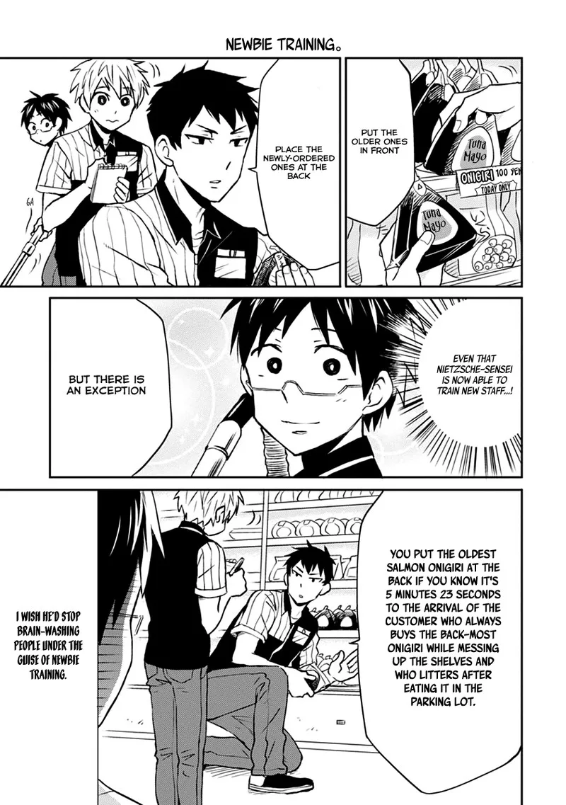Nietzsche-sensei - Konbini ni, Satori Sedai no Shinjin ga Maiorita Chapter 7 page 5
