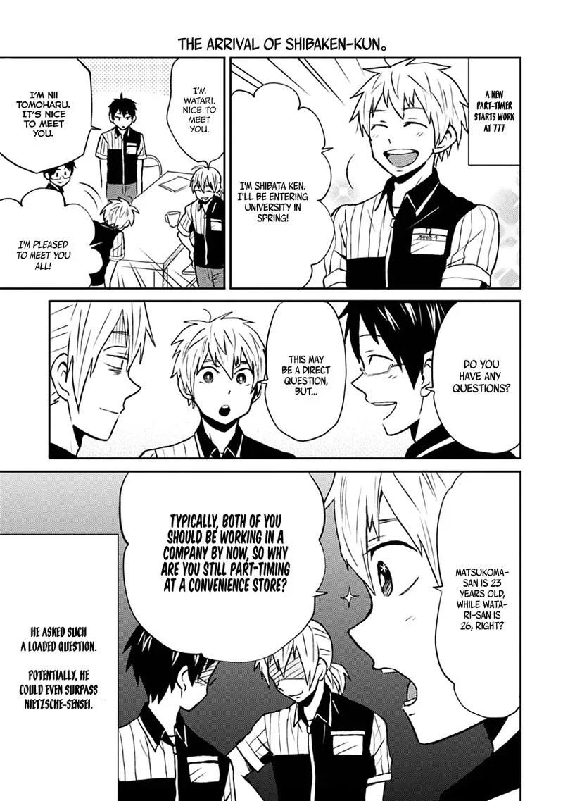 Nietzsche-sensei - Konbini ni, Satori Sedai no Shinjin ga Maiorita Chapter 7 page 3