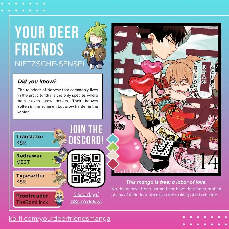 Nietzsche-sensei - Konbini ni, Satori Sedai no Shinjin ga Maiorita Chapter 80 page 1