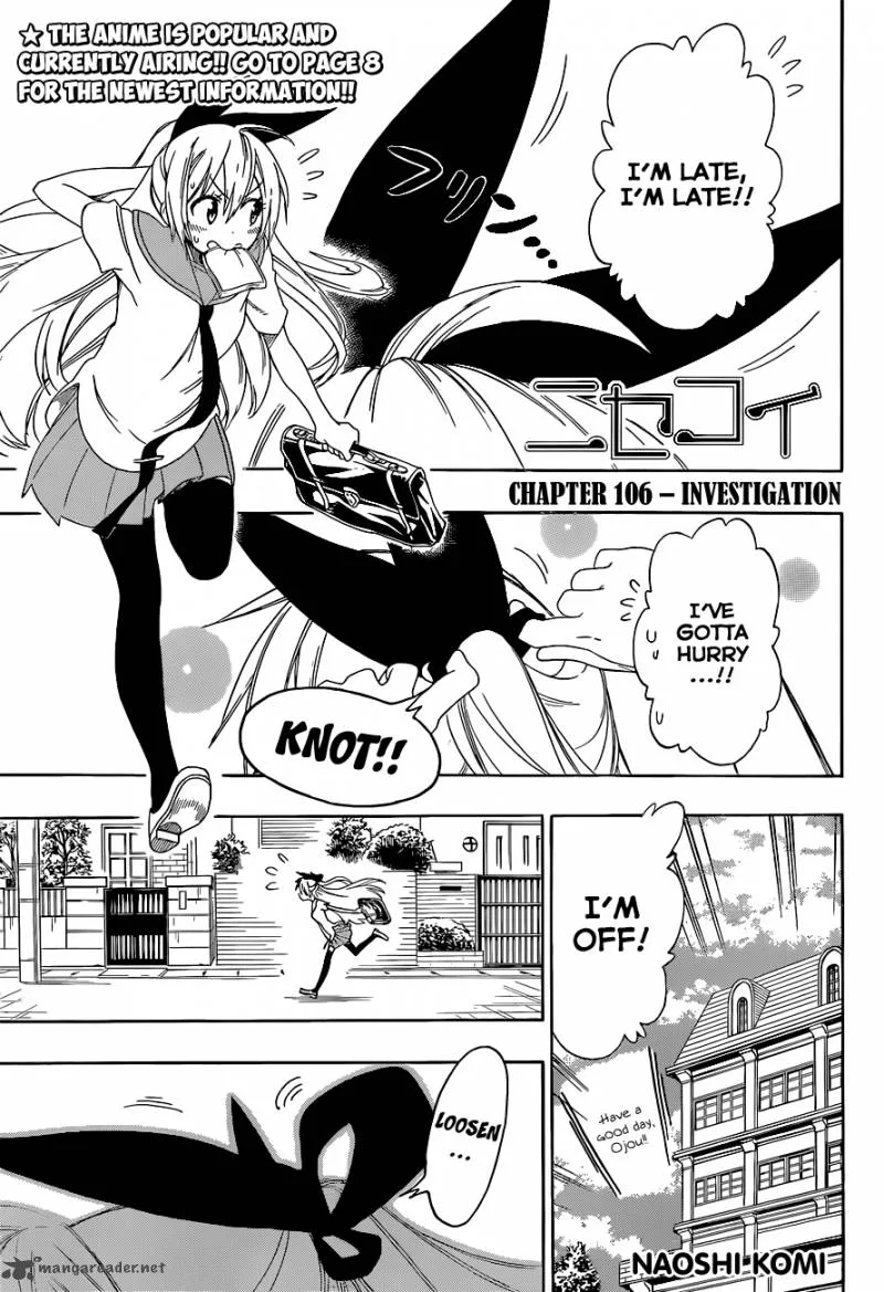 Nisekoi Chapter 106 page 2