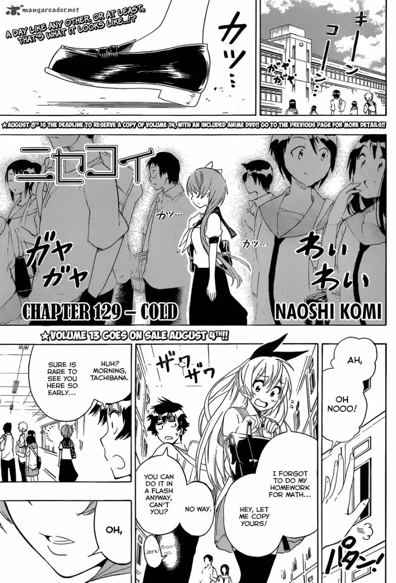 Nisekoi Chapter 129 page 2