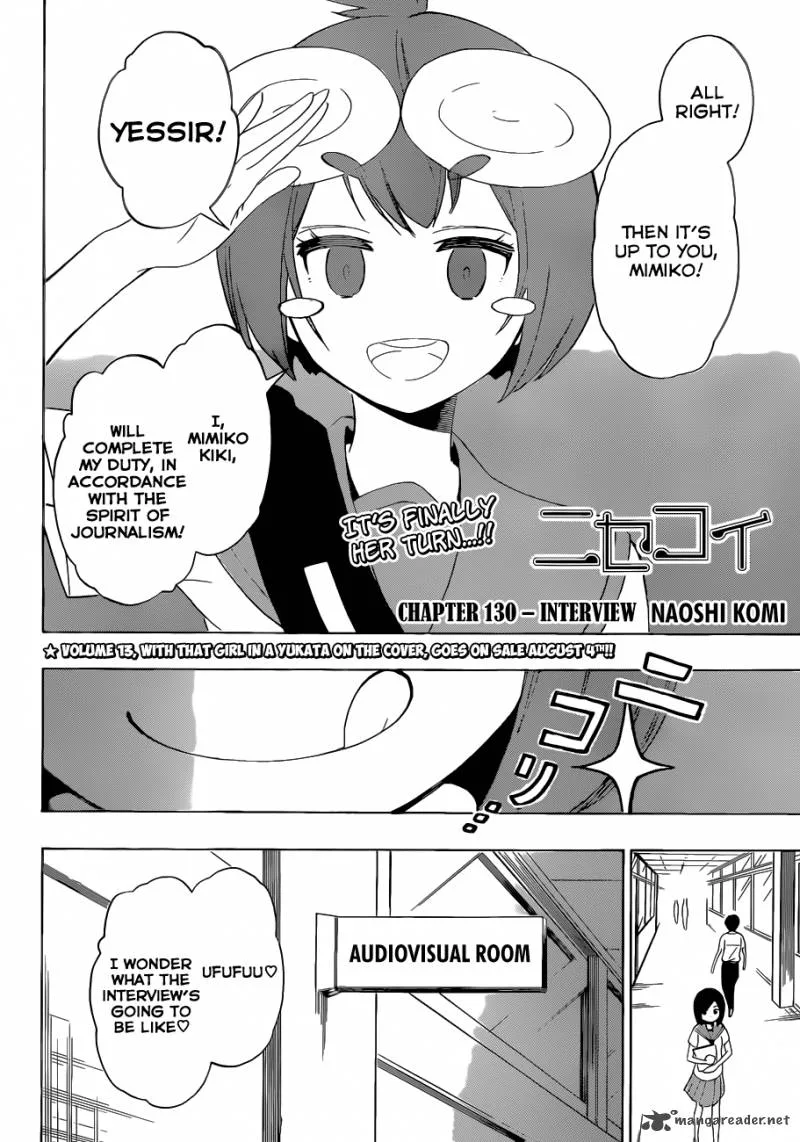 Nisekoi Chapter 130 page 3