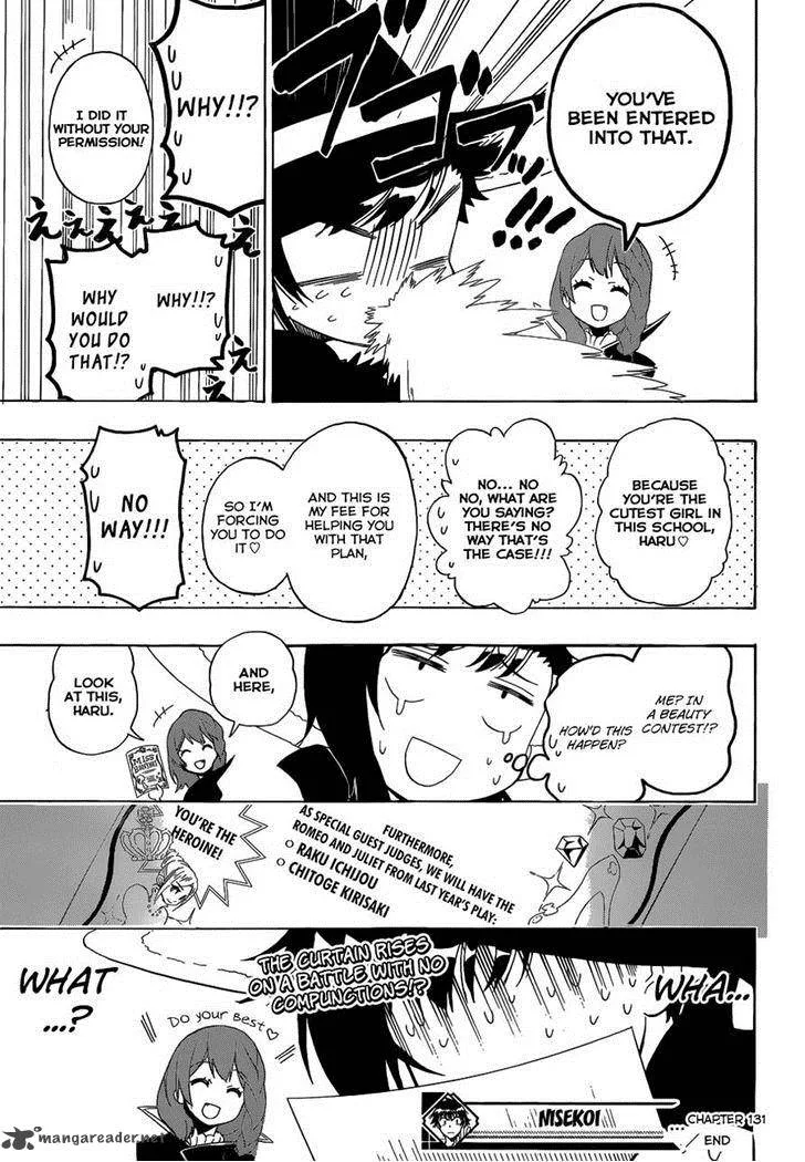 Nisekoi Chapter 131 page 19