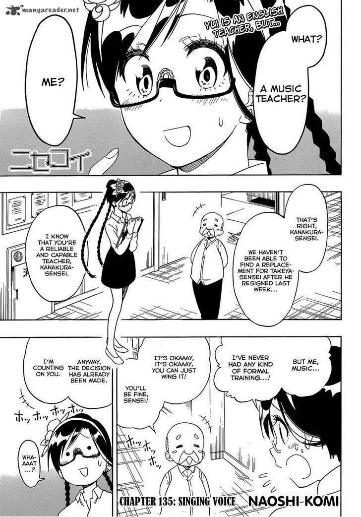 Nisekoi Chapter 135 page 1