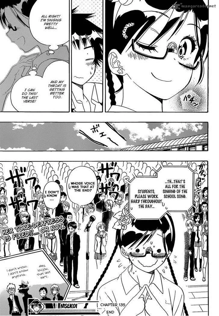 Nisekoi Chapter 135 page 19