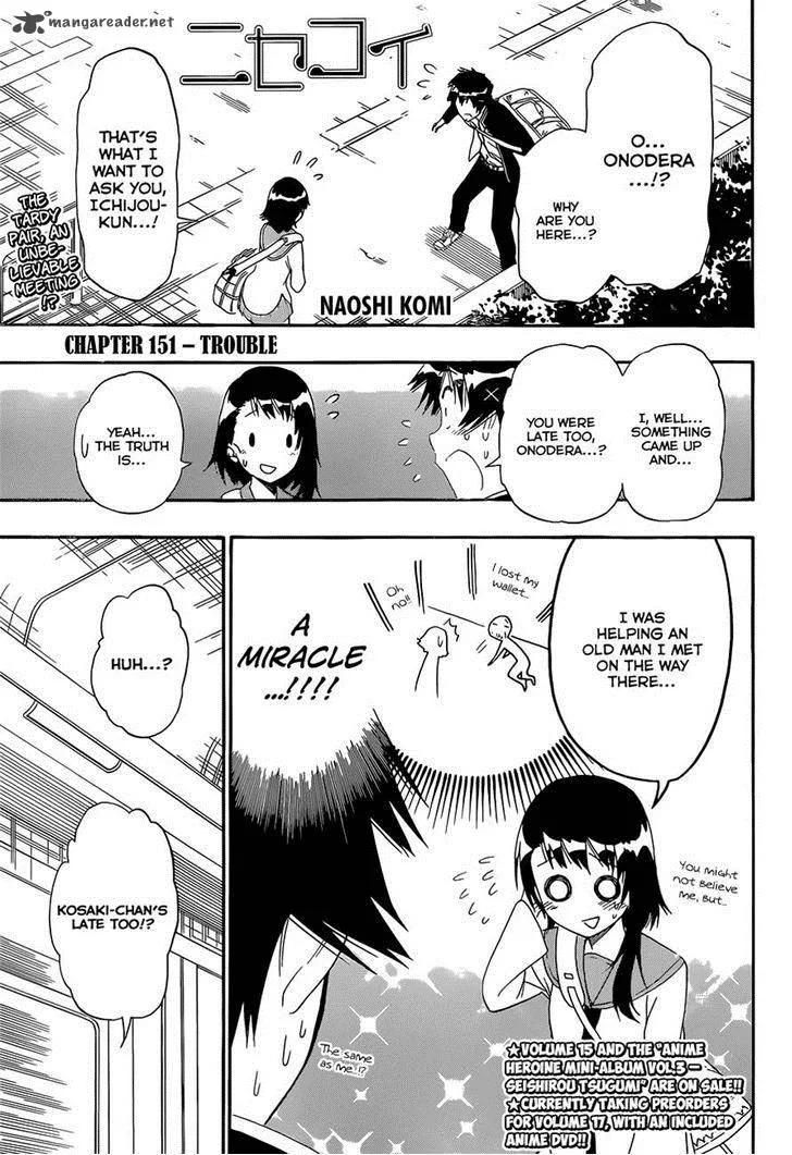 Nisekoi Chapter 151 page 1