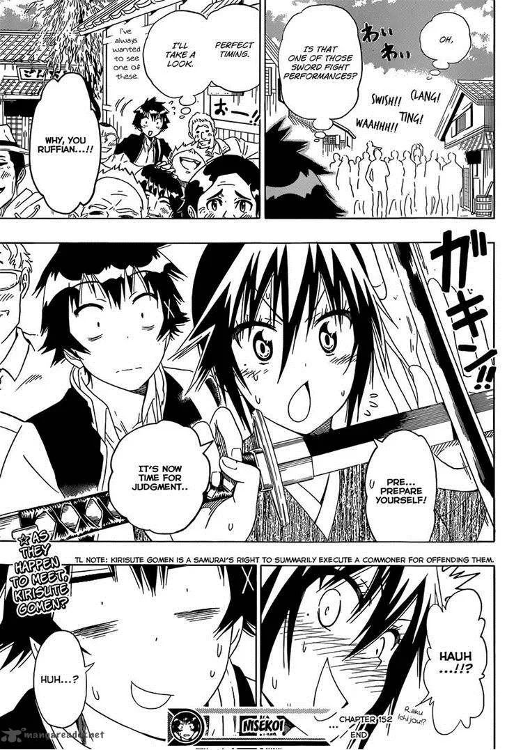 Nisekoi Chapter 152 page 19