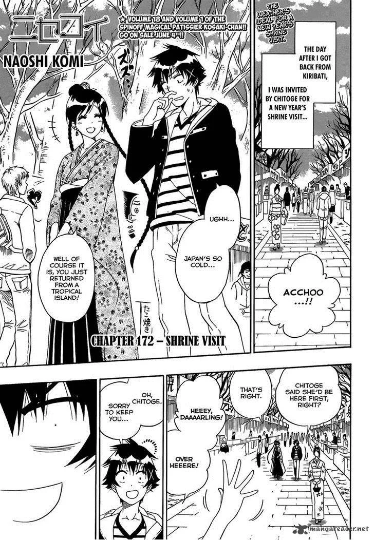 Nisekoi Chapter 172 page 1