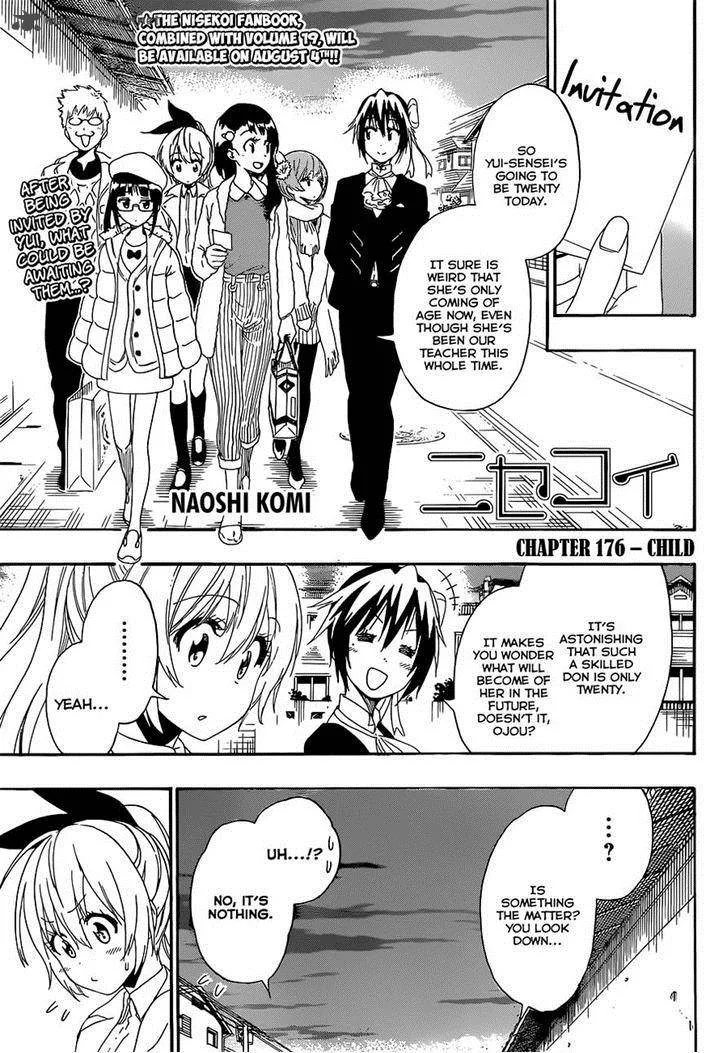 Nisekoi Chapter 176 page 1