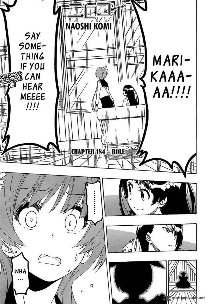 Nisekoi Chapter 184 page 1