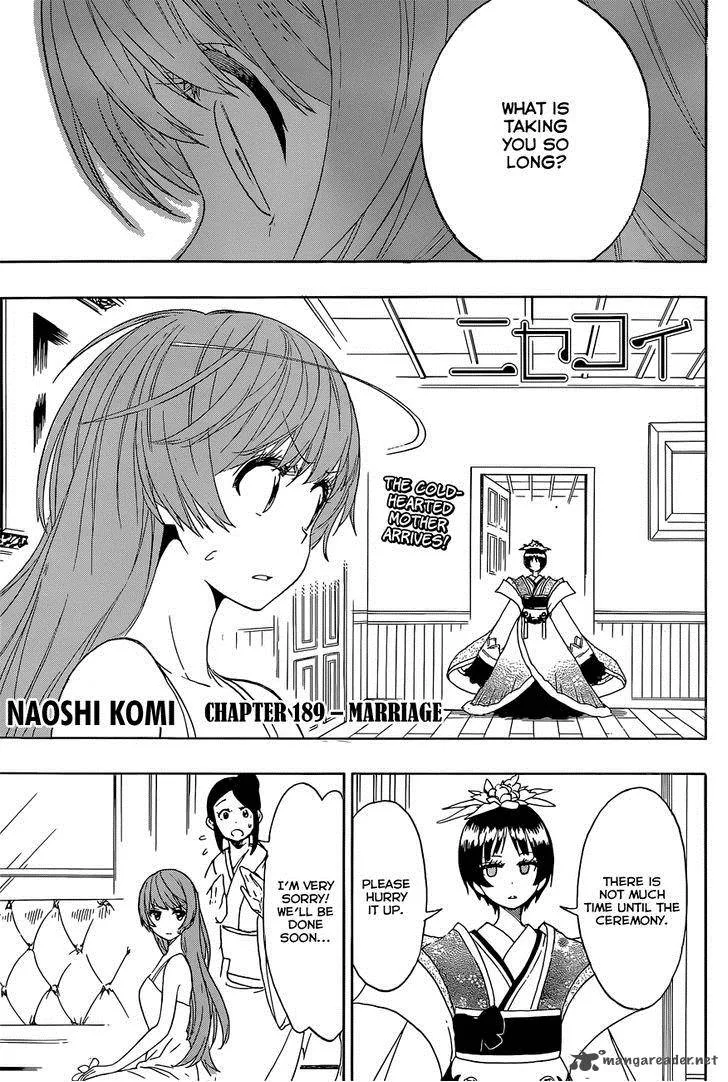 Nisekoi Chapter 189 page 2