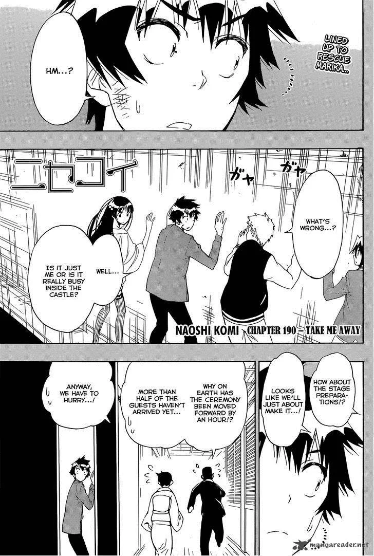 Nisekoi Chapter 190 page 2