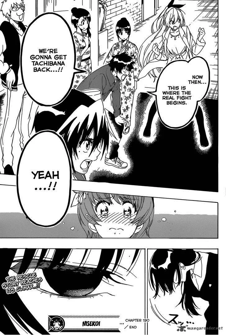 Nisekoi Chapter 190 page 20