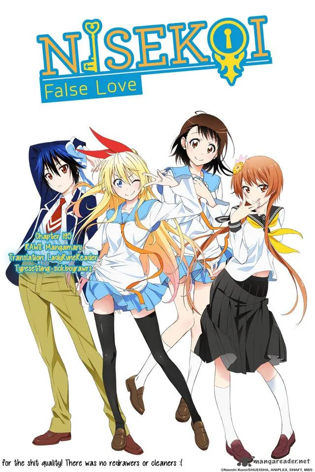 Nisekoi Chapter 195 page 1