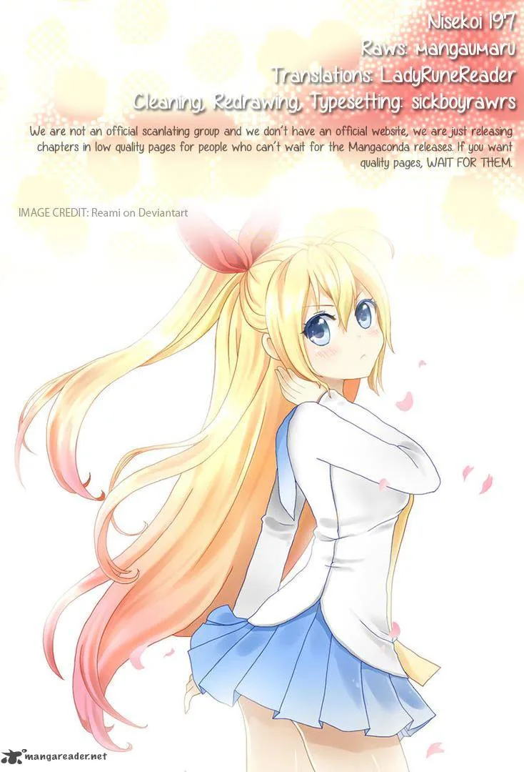 Nisekoi Chapter 197 page 1