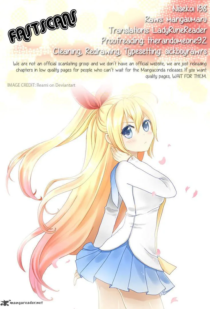 Nisekoi Chapter 198 page 1
