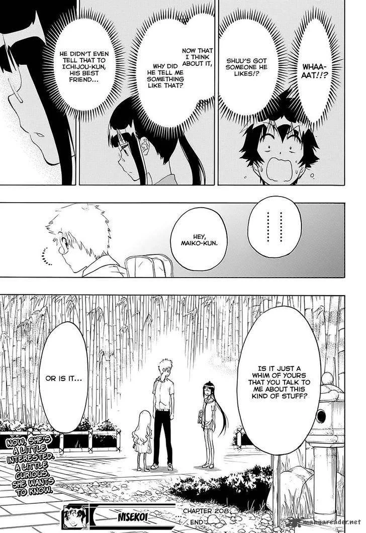 Nisekoi Chapter 208 page 19