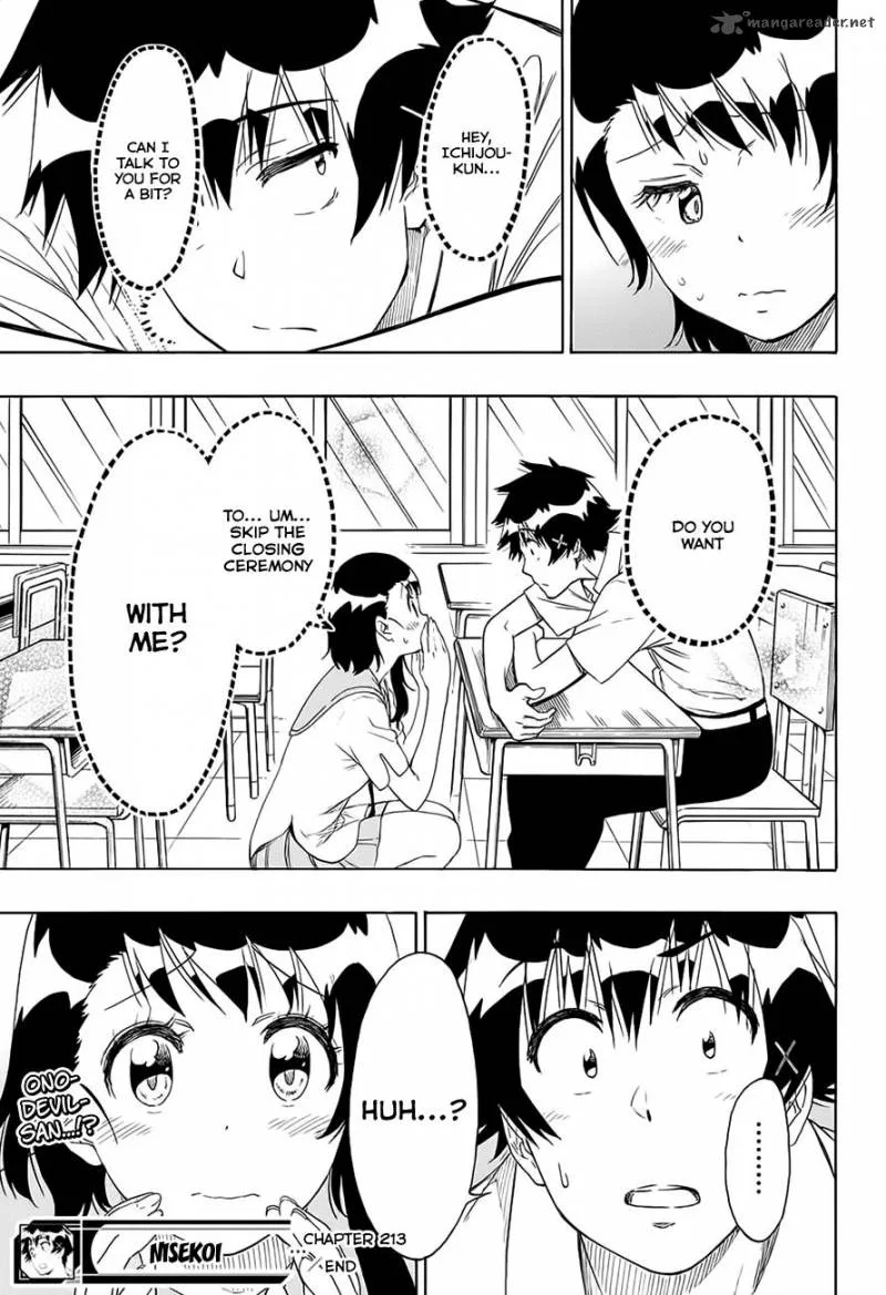 Nisekoi Chapter 213 page 19