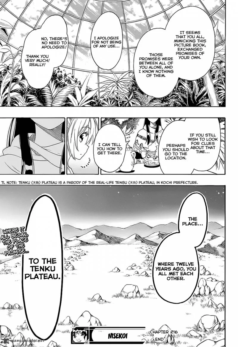 Nisekoi Chapter 216 page 20