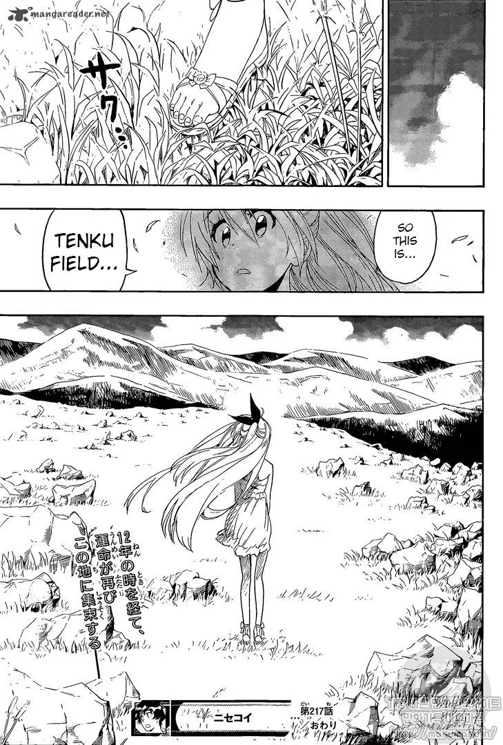 Nisekoi Chapter 217 page 18