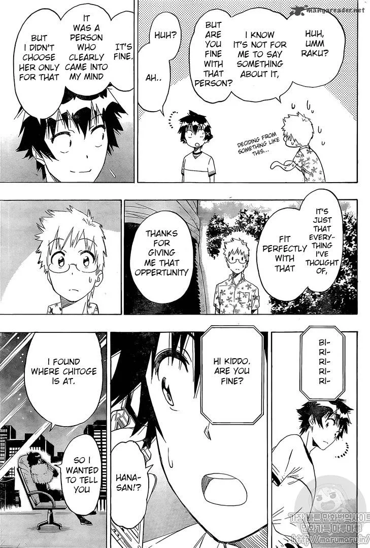 Nisekoi Chapter 217 page 12