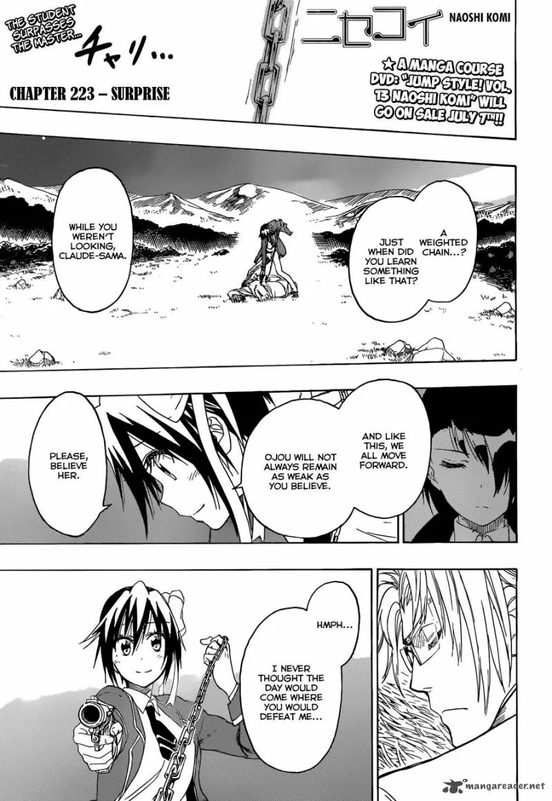 Nisekoi Chapter 223 page 2
