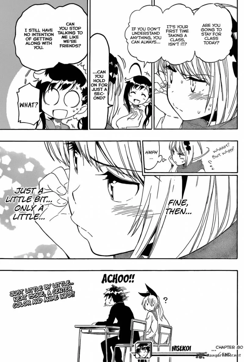 Nisekoi Chapter 80 page 20