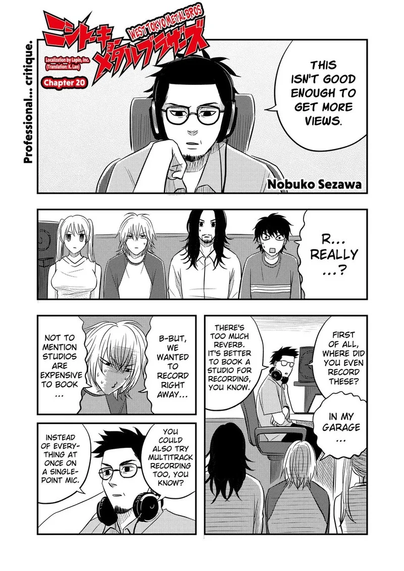 Nishi Tokyo Metal Brothers Chapter 20 page 1