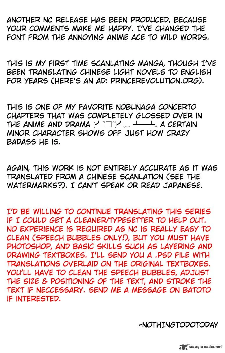 Nobunaga Kyousoukyoku Chapter 13 page 1