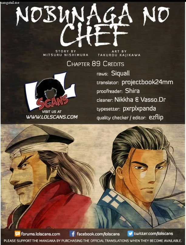 Nobunaga no Chef Chapter 89 page 1