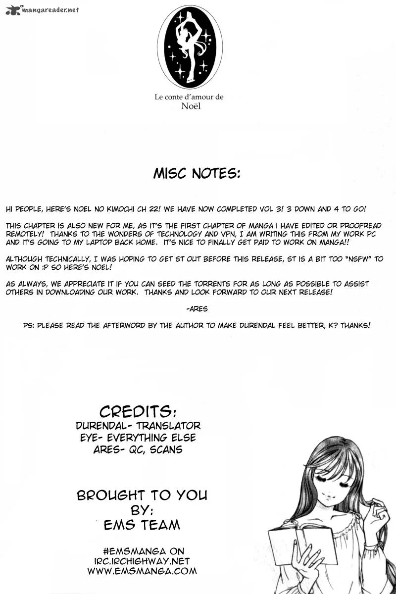 Noel no Kimochi Chapter 22 page 1