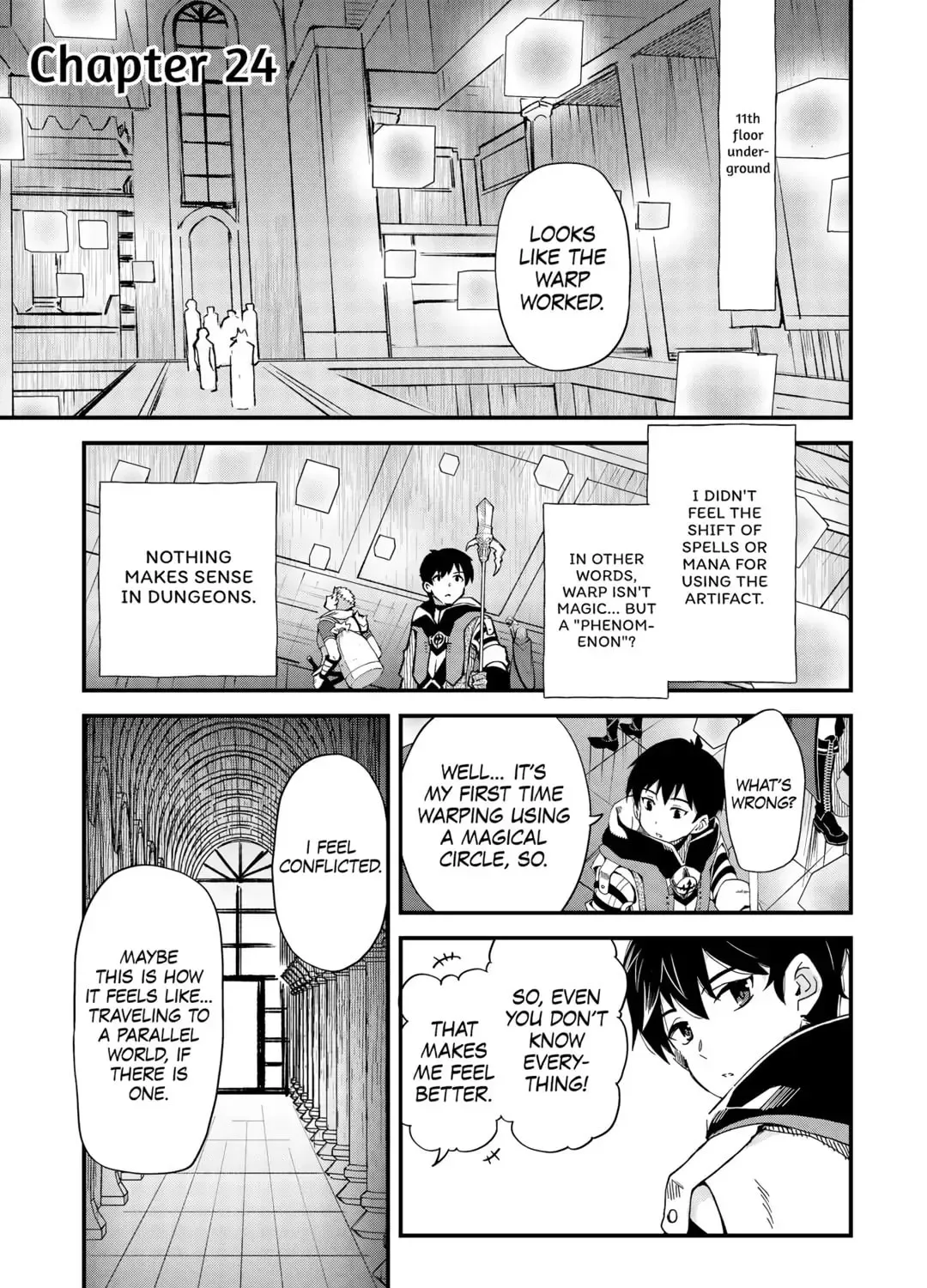 Ochikobore “1” Mahou Tsukai wa, Kyou mo Muishiki ni Cheat wo Tsukau Chapter 24 page 1