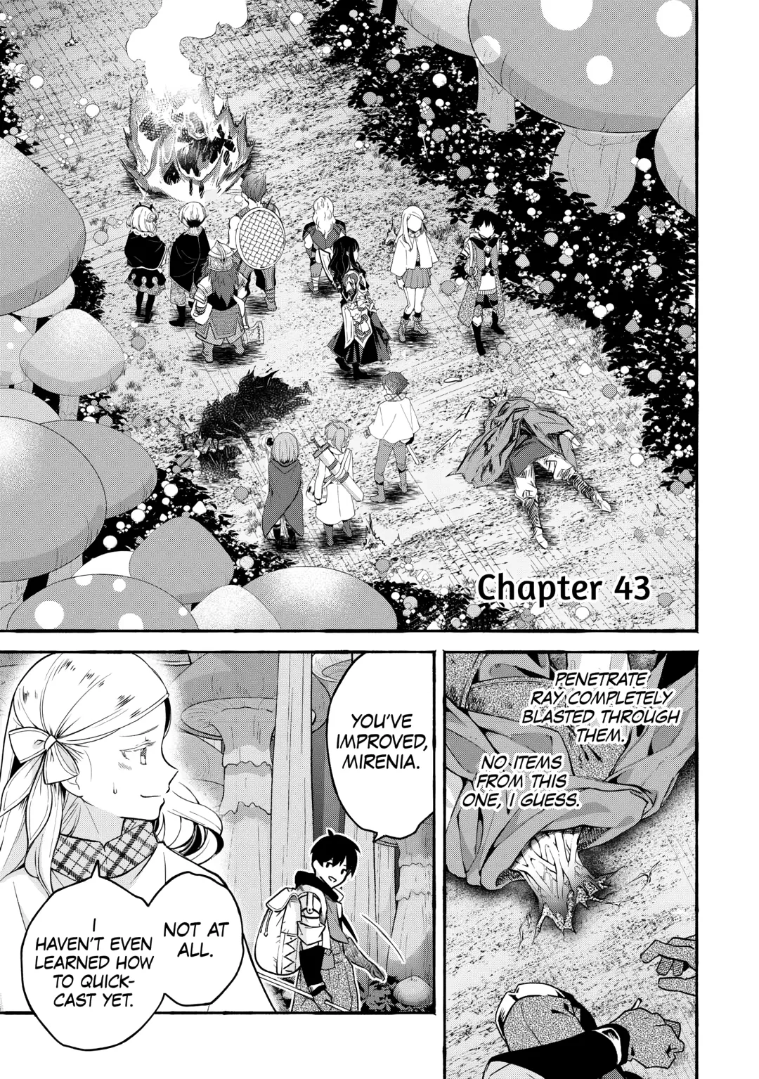 Ochikobore “1” Mahou Tsukai wa, Kyou mo Muishiki ni Cheat wo Tsukau Chapter 43 page 1