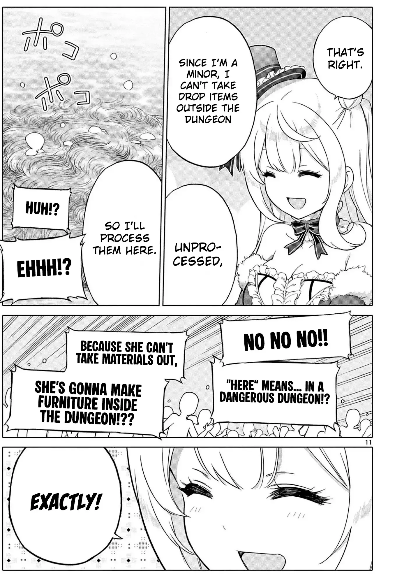 Ojousama-kei Teihen Dungeon Haishinsha, Meiwaku-kei wo Bokottara Bazutte Densetsu ni Nattemasu wa!? Chapter 11 page 12