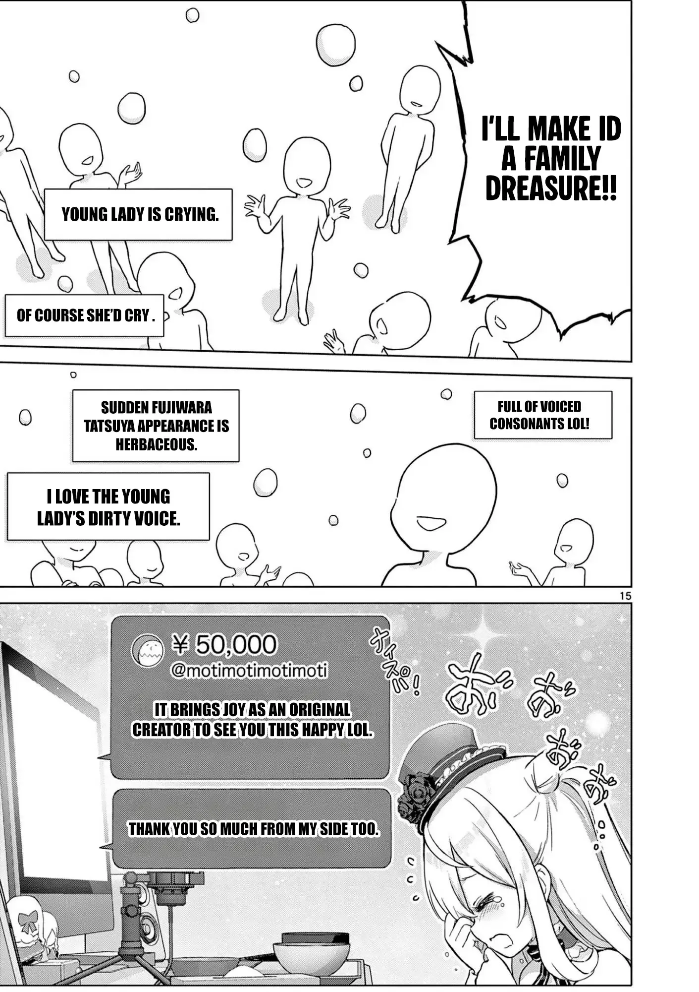 Ojousama-kei Teihen Dungeon Haishinsha, Meiwaku-kei wo Bokottara Bazutte Densetsu ni Nattemasu wa!? Chapter 15 page 14