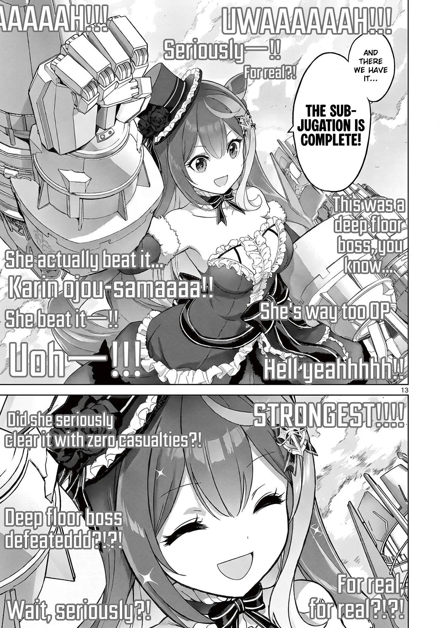 Ojousama-kei Teihen Dungeon Haishinsha, Meiwaku-kei wo Bokottara Bazutte Densetsu ni Nattemasu wa!? Chapter 21 page 12