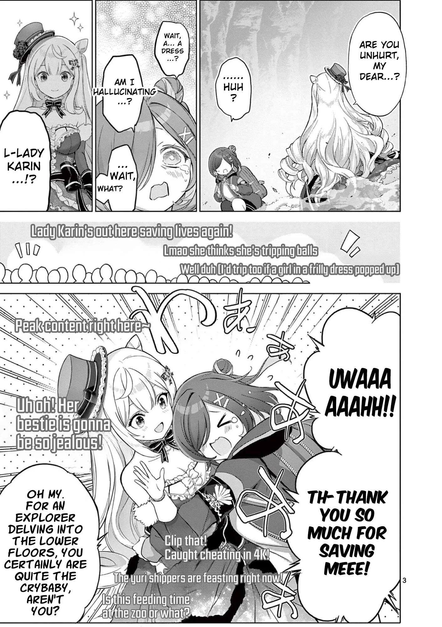 Ojousama-kei Teihen Dungeon Haishinsha, Meiwaku-kei wo Bokottara Bazutte Densetsu ni Nattemasu wa!? Chapter 27 page 4