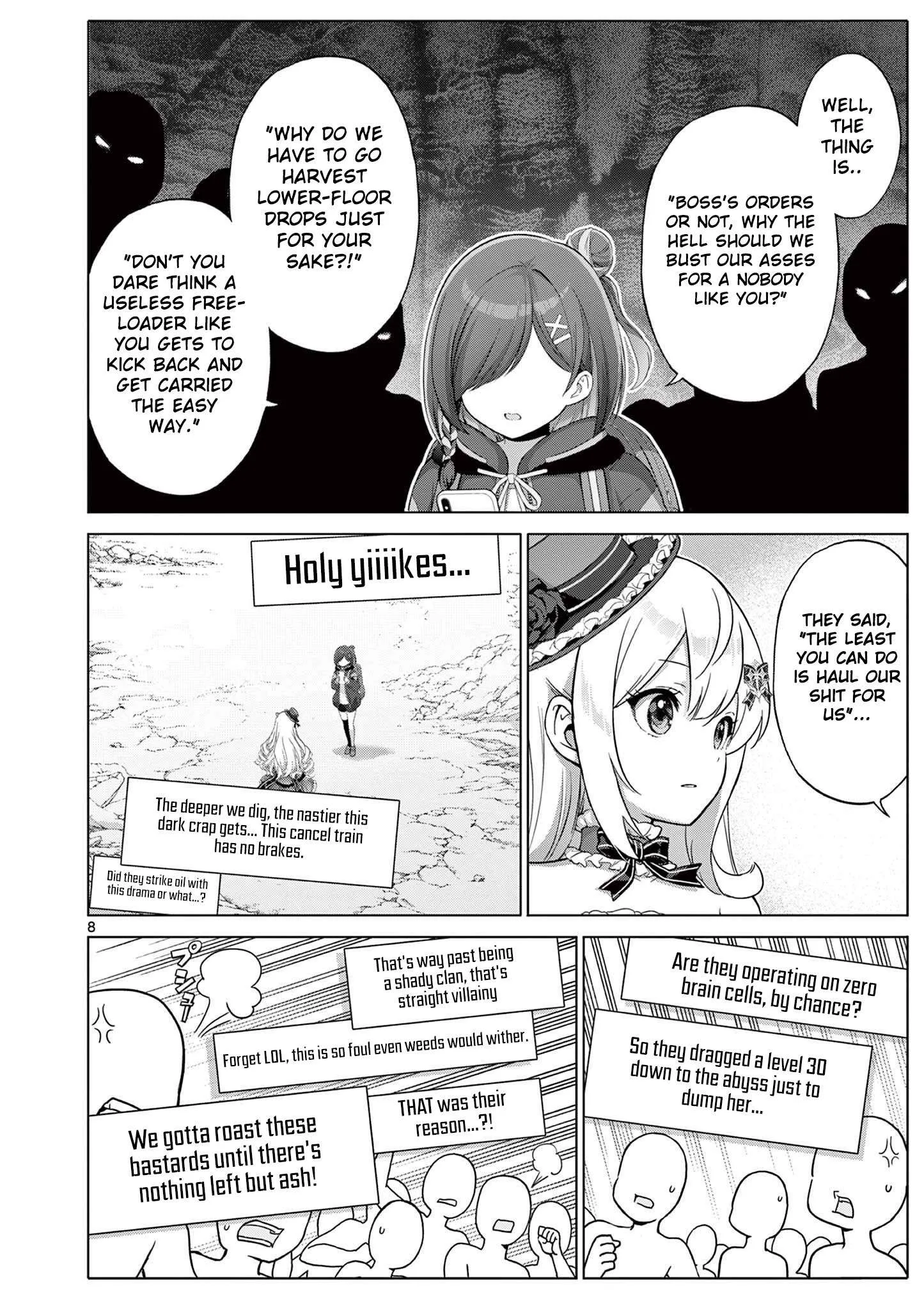 Ojousama-kei Teihen Dungeon Haishinsha, Meiwaku-kei wo Bokottara Bazutte Densetsu ni Nattemasu wa!? Chapter 28 page 9