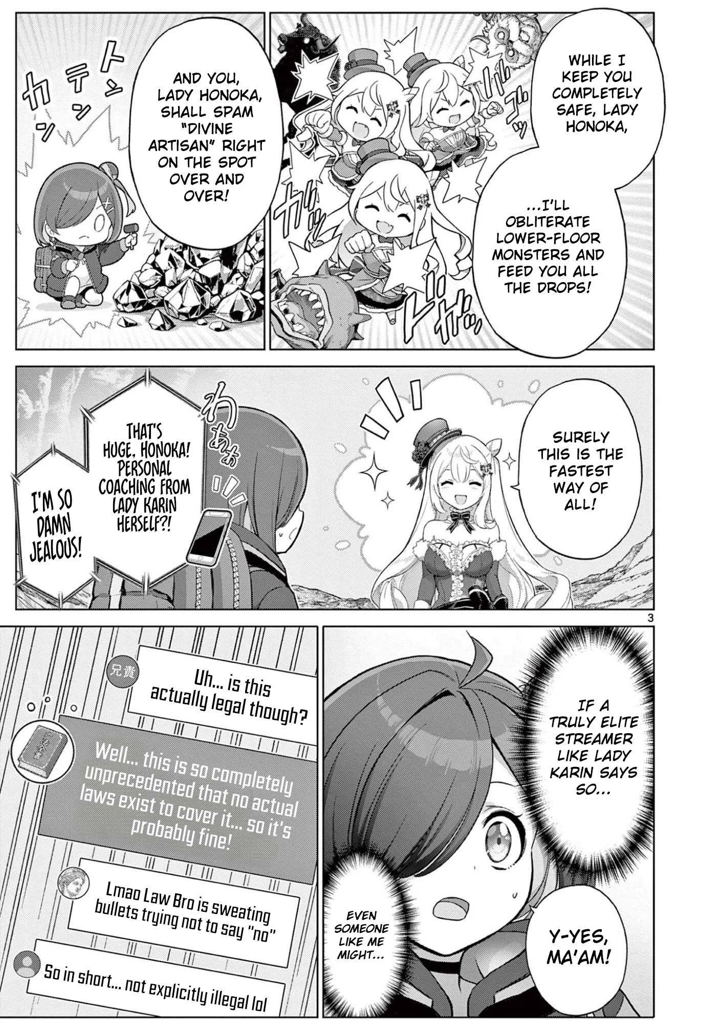 Ojousama-kei Teihen Dungeon Haishinsha, Meiwaku-kei wo Bokottara Bazutte Densetsu ni Nattemasu wa!? Chapter 29 page 4