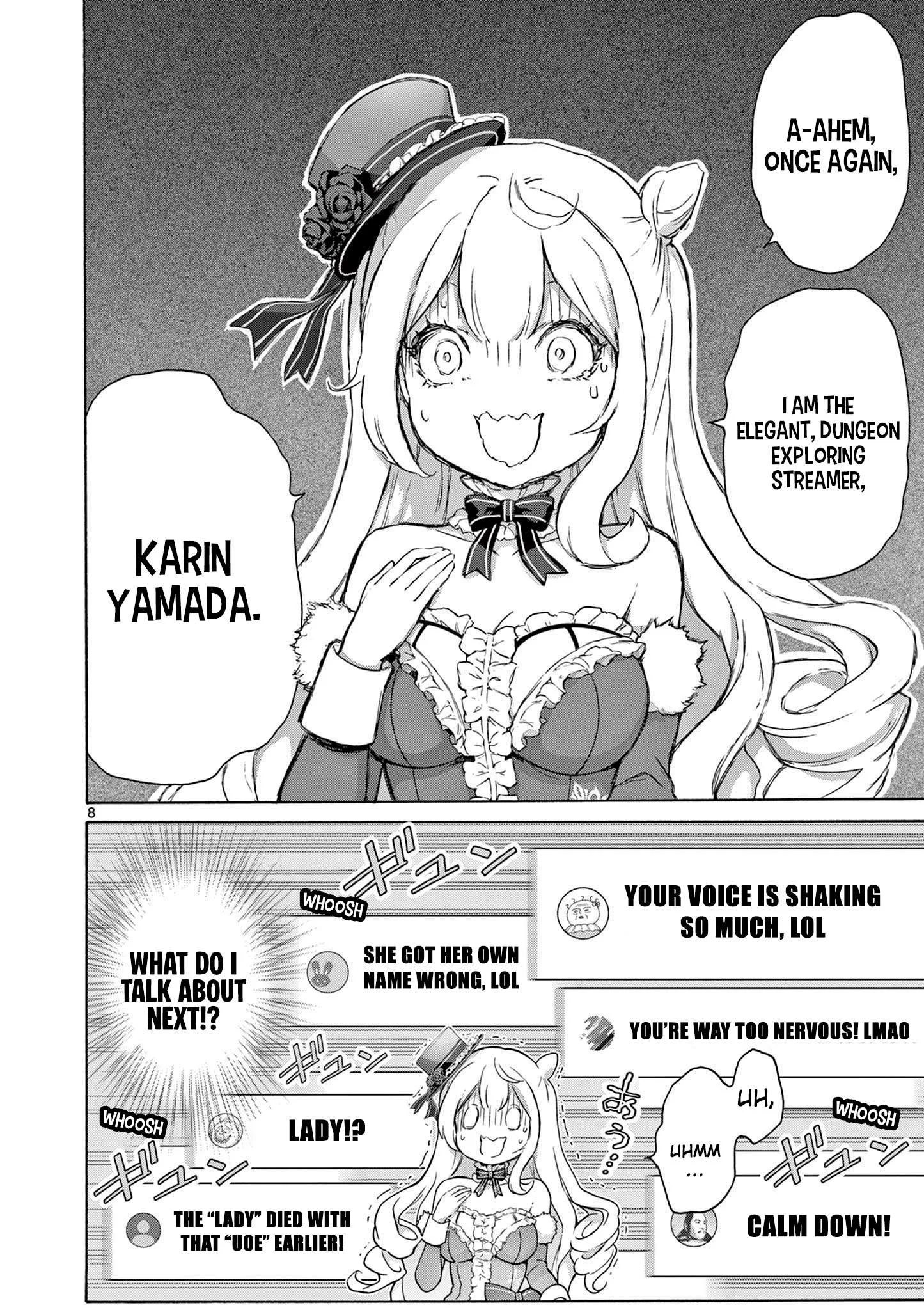 Ojousama-kei Teihen Dungeon Haishinsha, Meiwaku-kei wo Bokottara Bazutte Densetsu ni Nattemasu wa!? Chapter 3 page 8