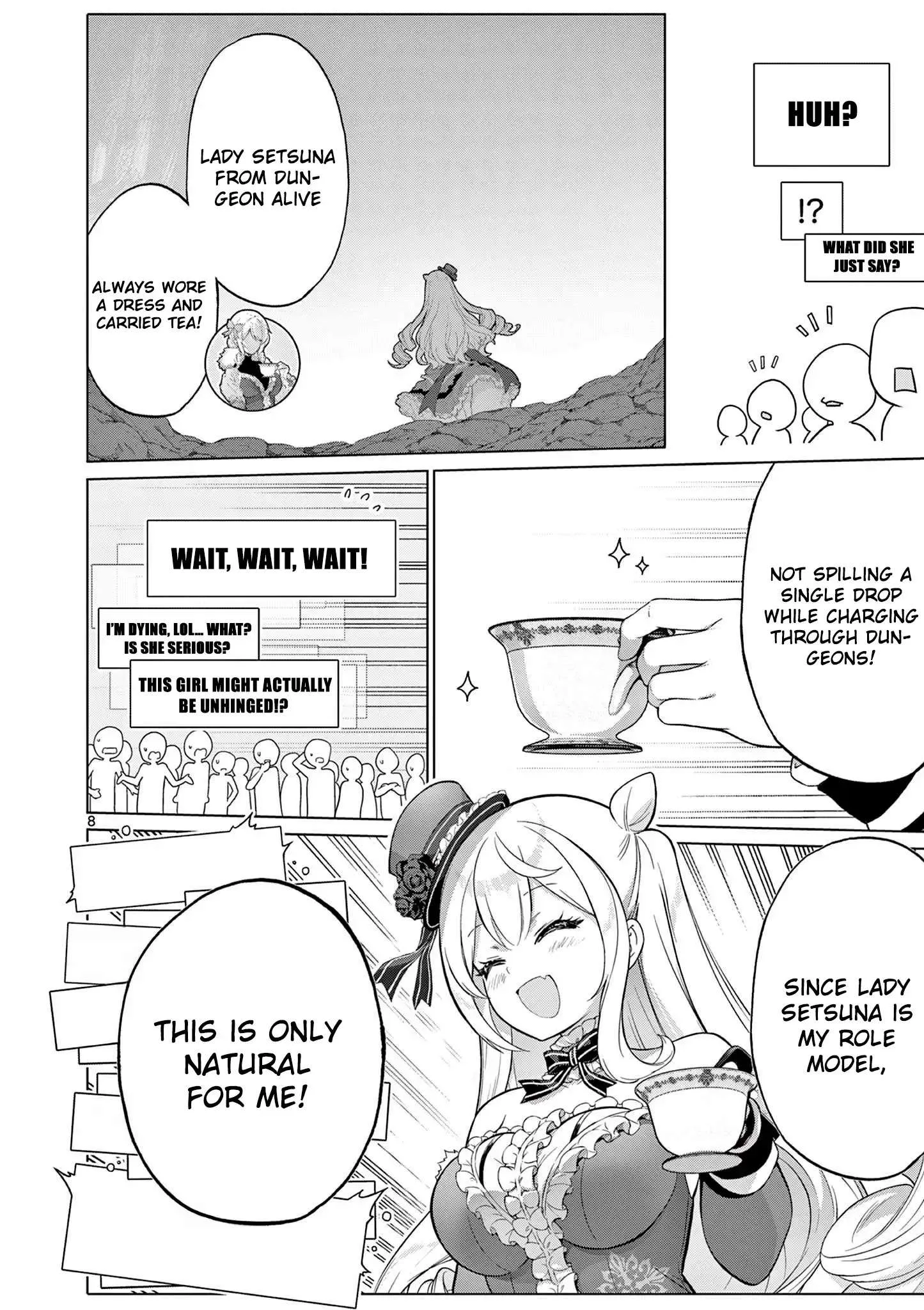 Ojousama-kei Teihen Dungeon Haishinsha, Meiwaku-kei wo Bokottara Bazutte Densetsu ni Nattemasu wa!? Chapter 4 page 9