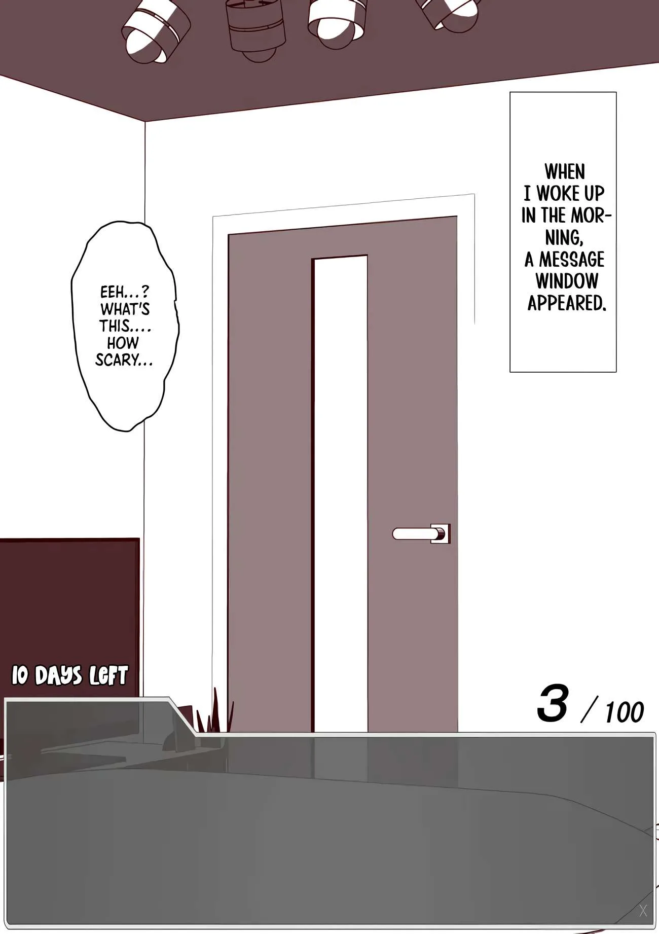 One Day a Message Window Appeared Out of Nowhere!? Chapter 1 page 1