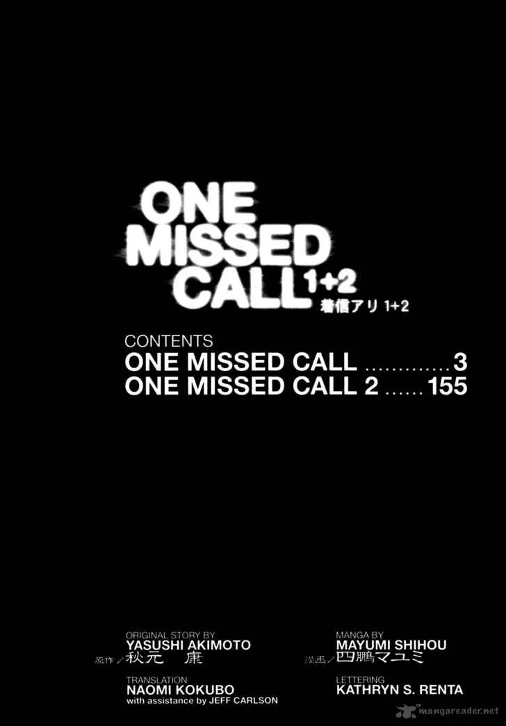 One Missed Call Chapter 1 page 3