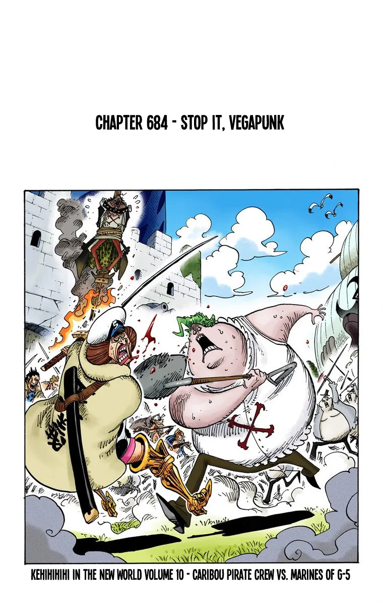 One Piece - Colored Chapter 684 page 2